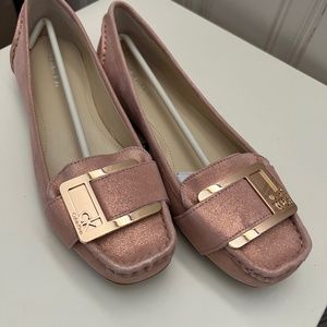 Calvin Klein rose gold flats